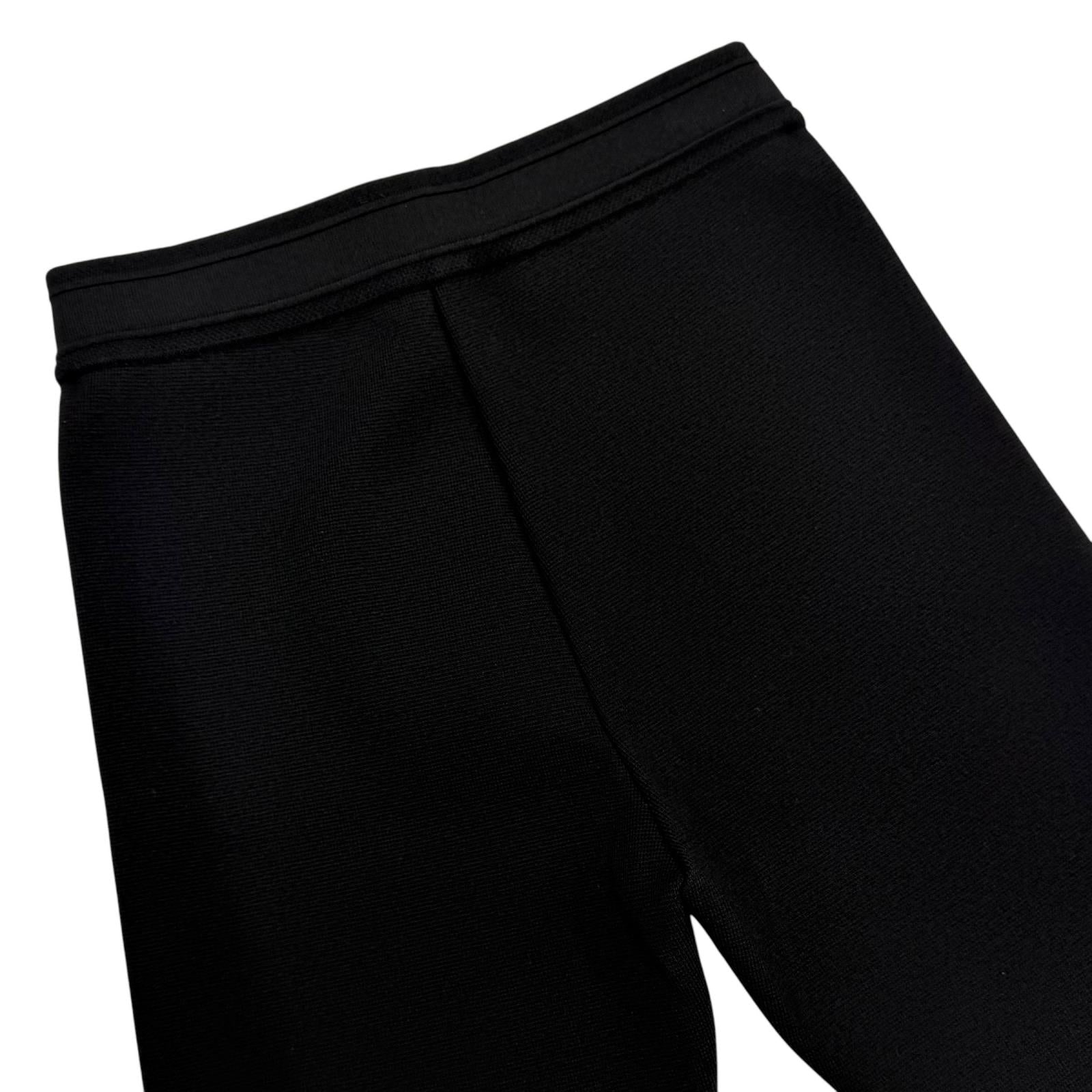 Pristine Christian Dior Shorts Logo patch knit shorts black Women 40 244P40AM512