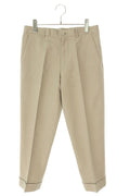 DIOR CD Diamond Embroidered Cotton Pants Beige Size 32