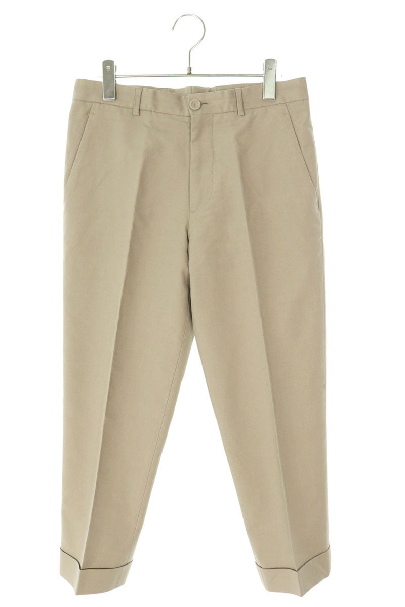 DIOR CD Diamond Embroidered Cotton Pants Beige Size 32