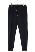 DIOR 113C112A5293 Hem Zip Wool Pants Navy Size 34