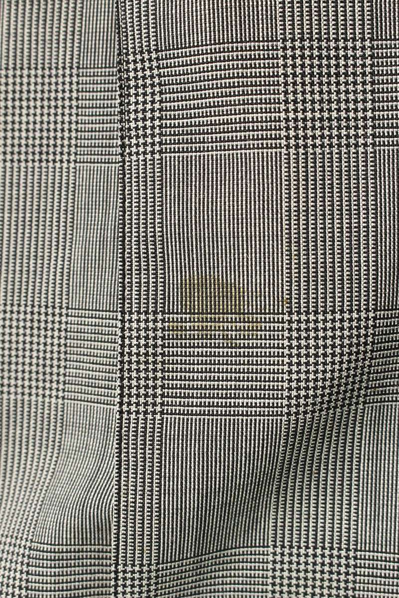 DIOR Micro Houndstooth Wool Canvas Pants Gray Size 32