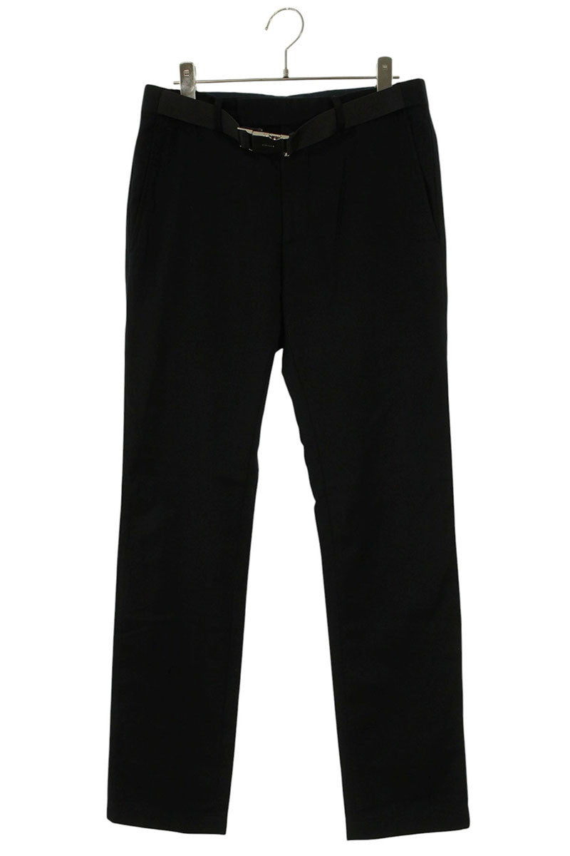 Dior HOMME Belted Wool Cashmere Pants Black Size 32