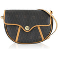 Dior Honeycomb Shoulder Bag Leather Black Brown Gold Vintage