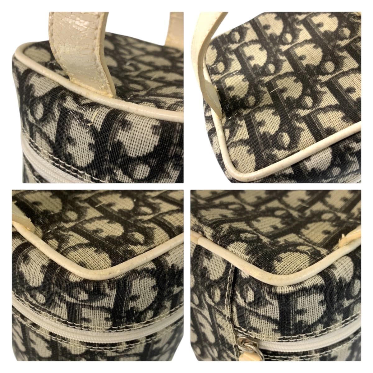 Dior Trotter White Black Handbag Vanity Bag