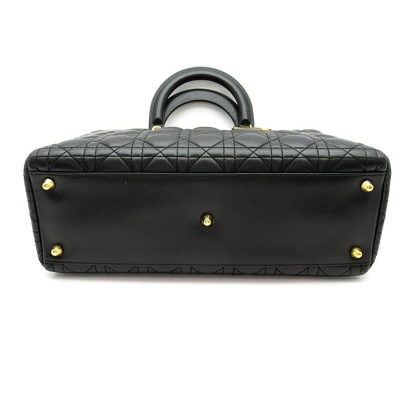 Dior Lady Dior Handbag Lambskin Black