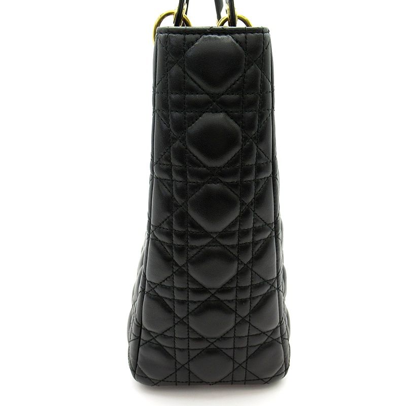 Dior Lady Dior Handbag Lambskin Black