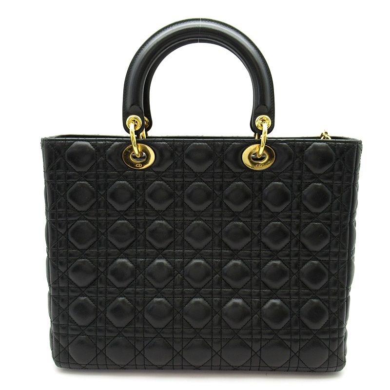 Dior Lady Dior Handbag Lambskin Black