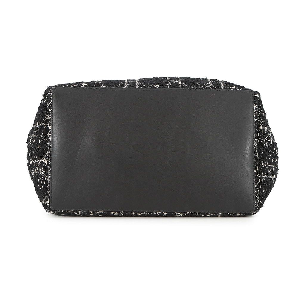 Dior Handbag Cannage Toujour Tweed Black