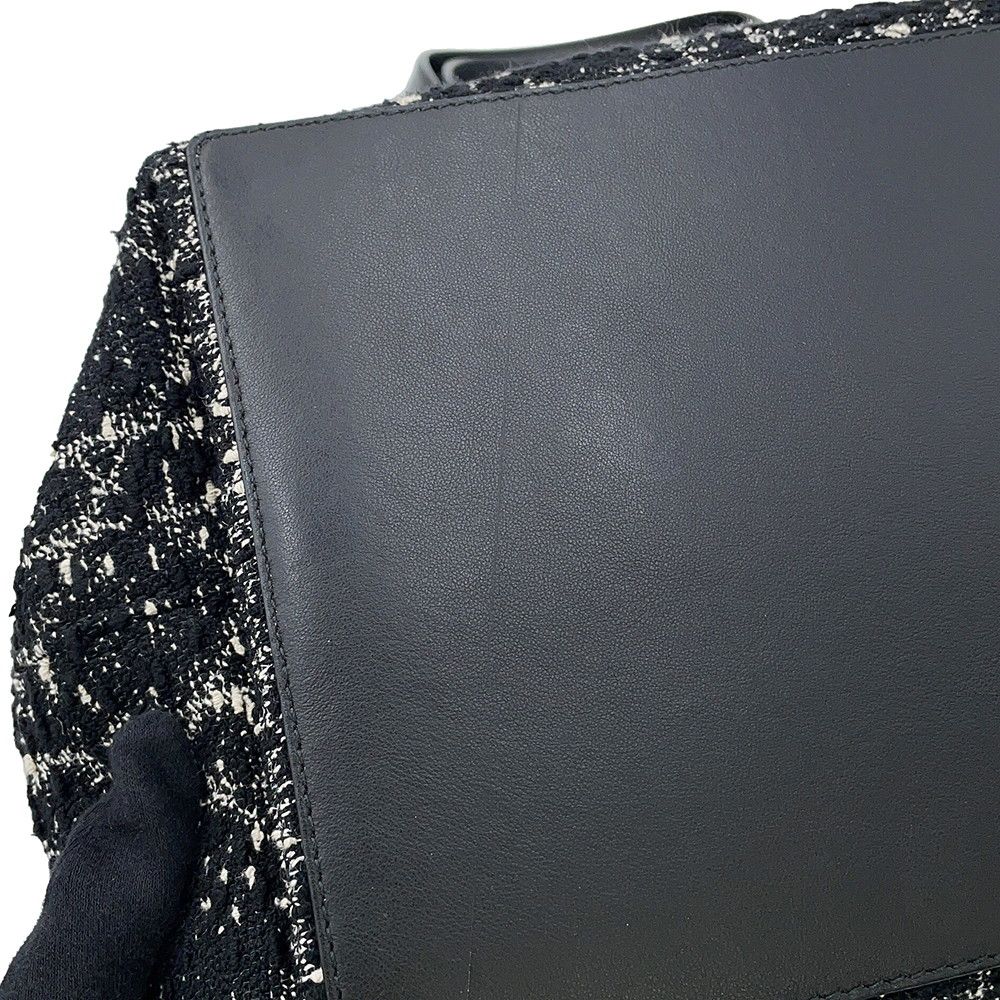 Dior Handbag Cannage Toujour Tweed Black