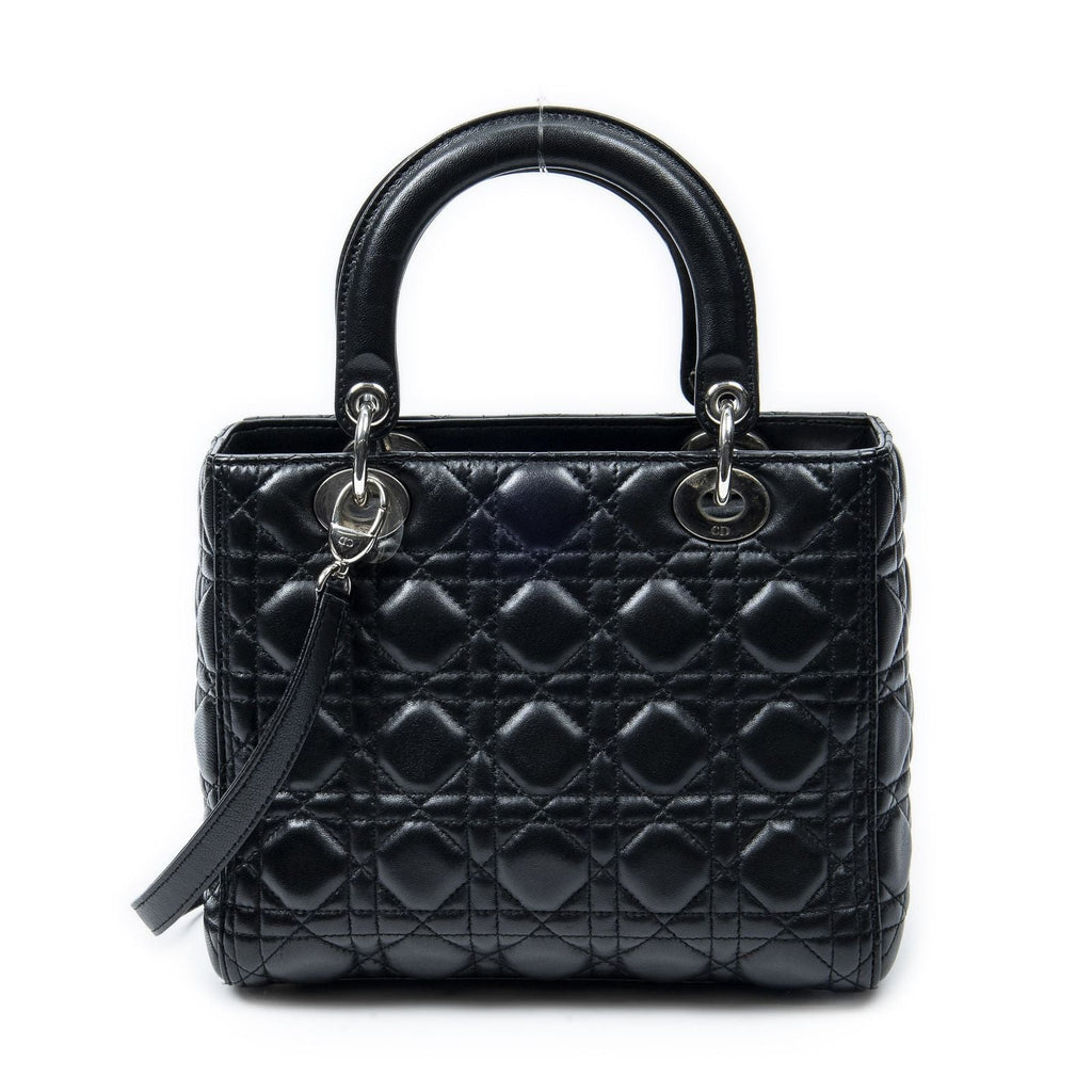 Dior Lady Dior Zip Black Canada Lambskin Leather Handbag