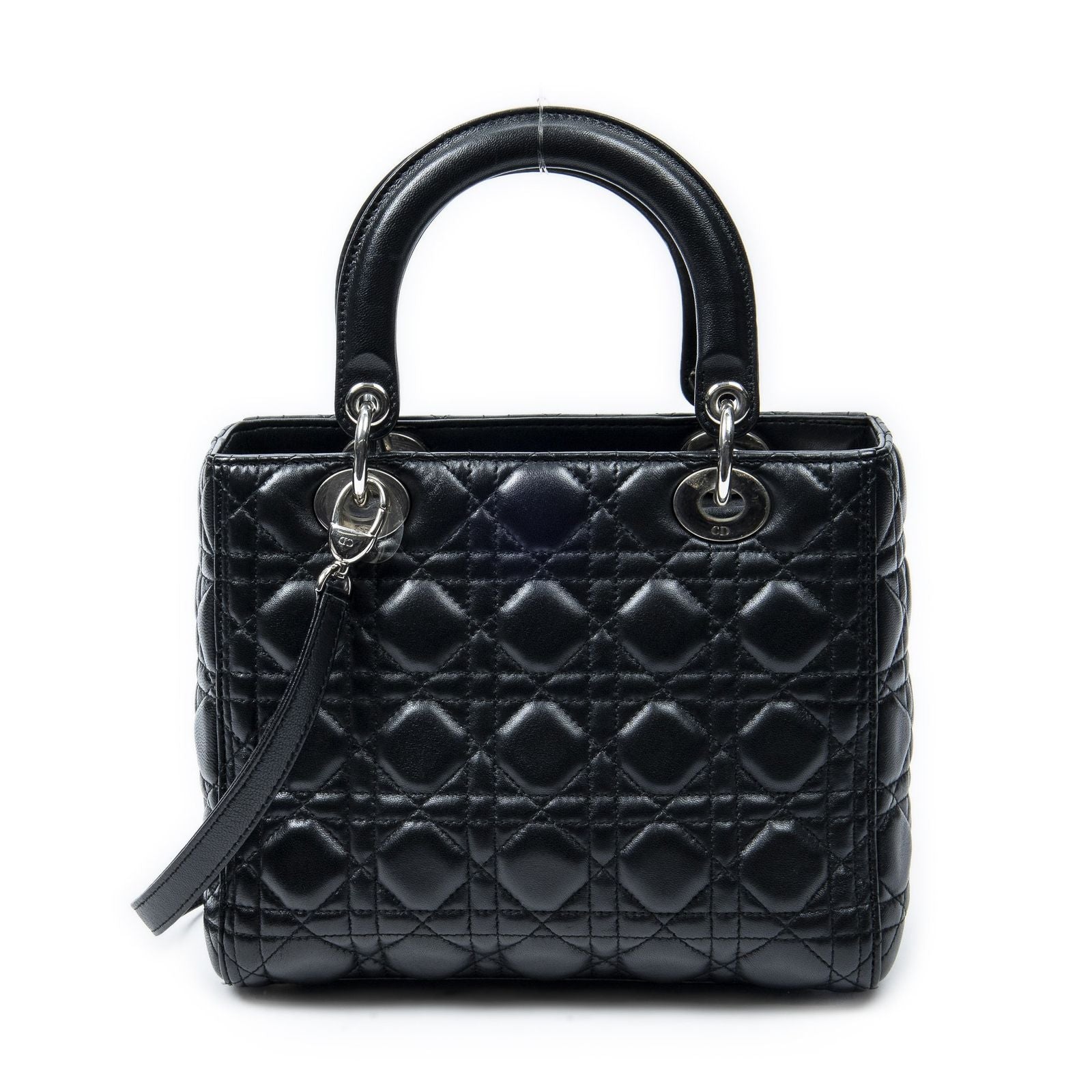 Dior Lady Dior Zip Black Canada Lambskin Leather Handbag