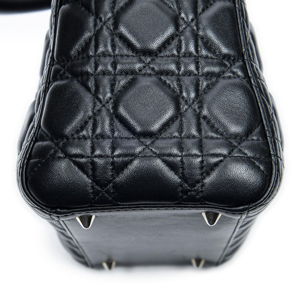 Dior Lady Dior Zip Black Canada Lambskin Leather Handbag