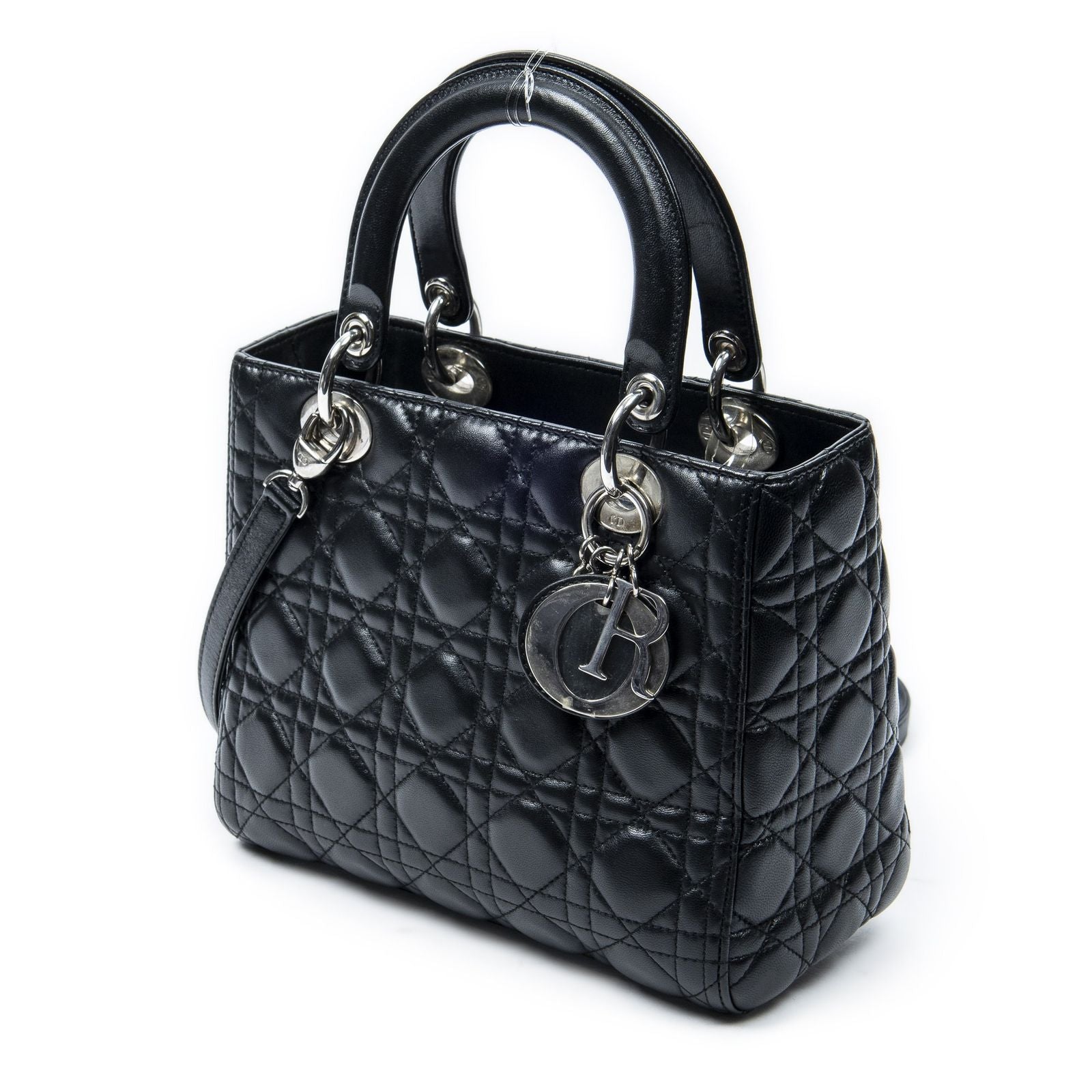 Dior Lady Dior Zip Black Canada Lambskin Leather Handbag