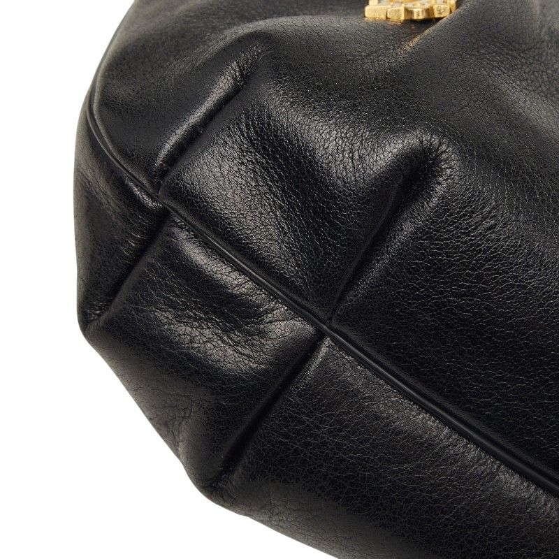 Dior Crossbody Shoulder Bag Black Leather