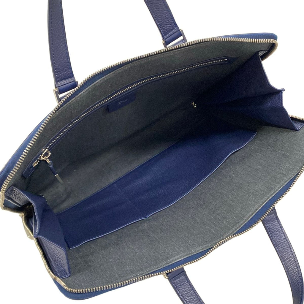 Dior Homme Blue Leather Handbag