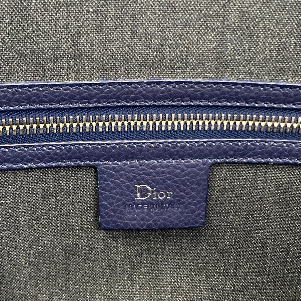 Dior Homme Blue Leather Handbag