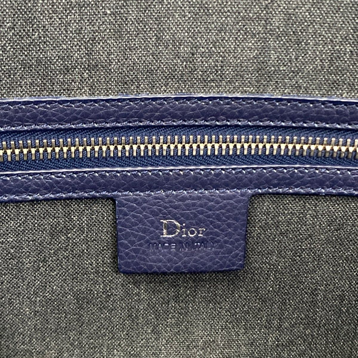Dior Homme Blue Leather Handbag