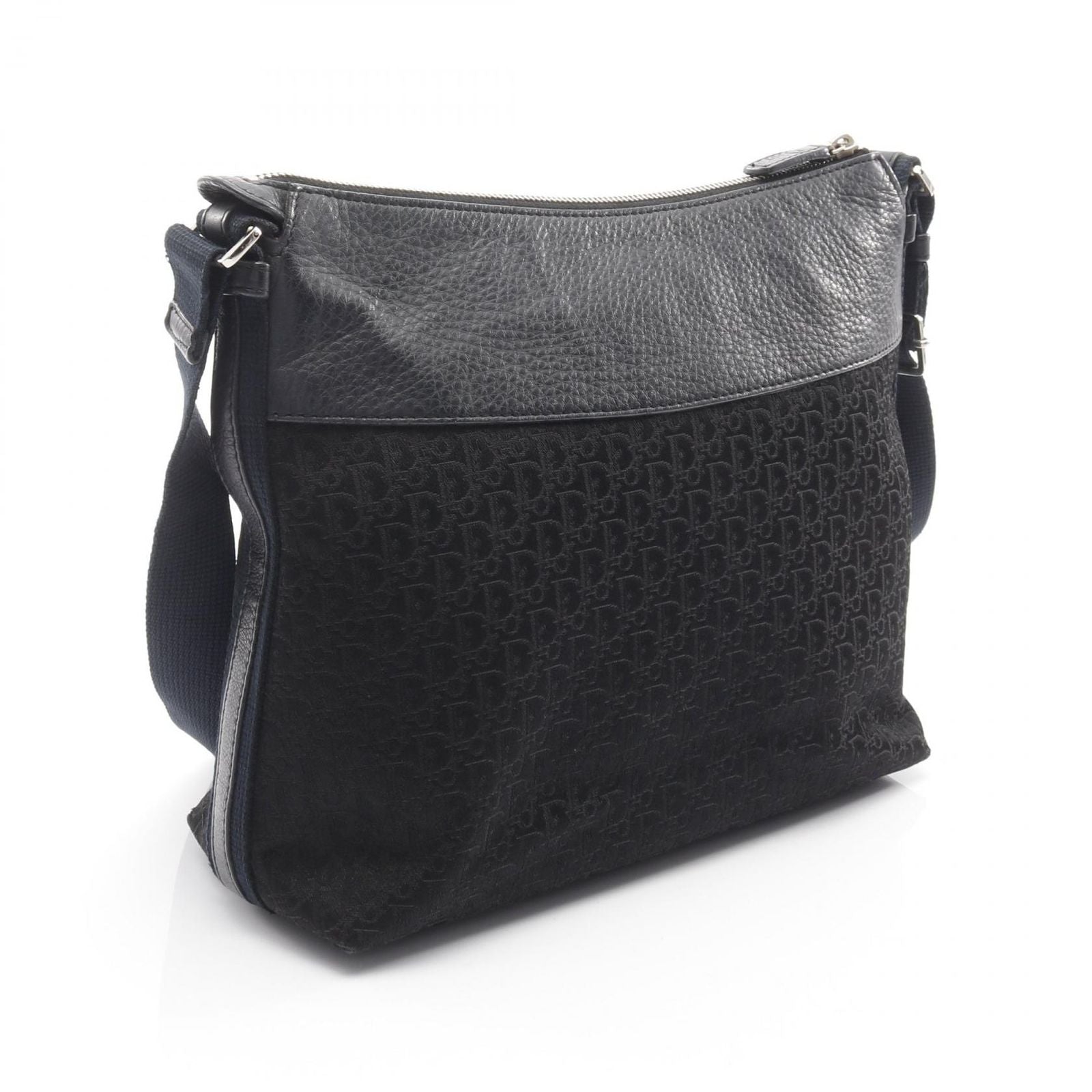 Dior Dio Shoulder Bag Tosnine Tobta Black Canvas Leather SleLadyUse