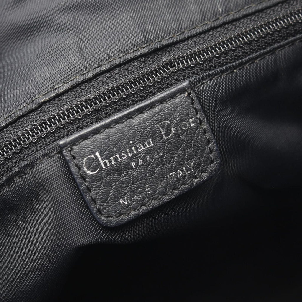 Dior Dio Shoulder Bag Tosnine Tobta Black Canvas Leather SleLadyUse