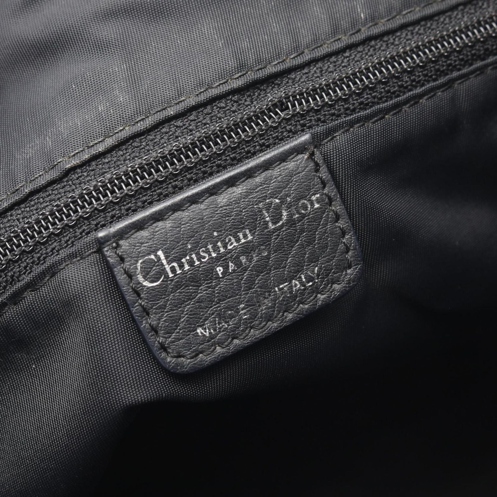 Dior Dio Shoulder Bag Tosnine Tobta Black Canvas Leather SleLadyUse