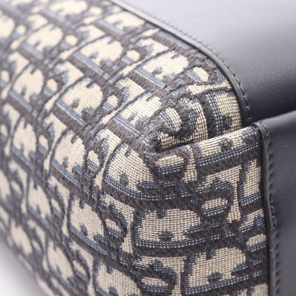 Dior Dio Handbag Signature Baketoba Navy Canvas