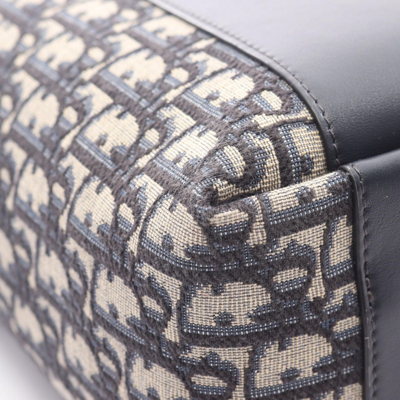 Dior Dio Handbag Signature Baketoba Navy Canvas