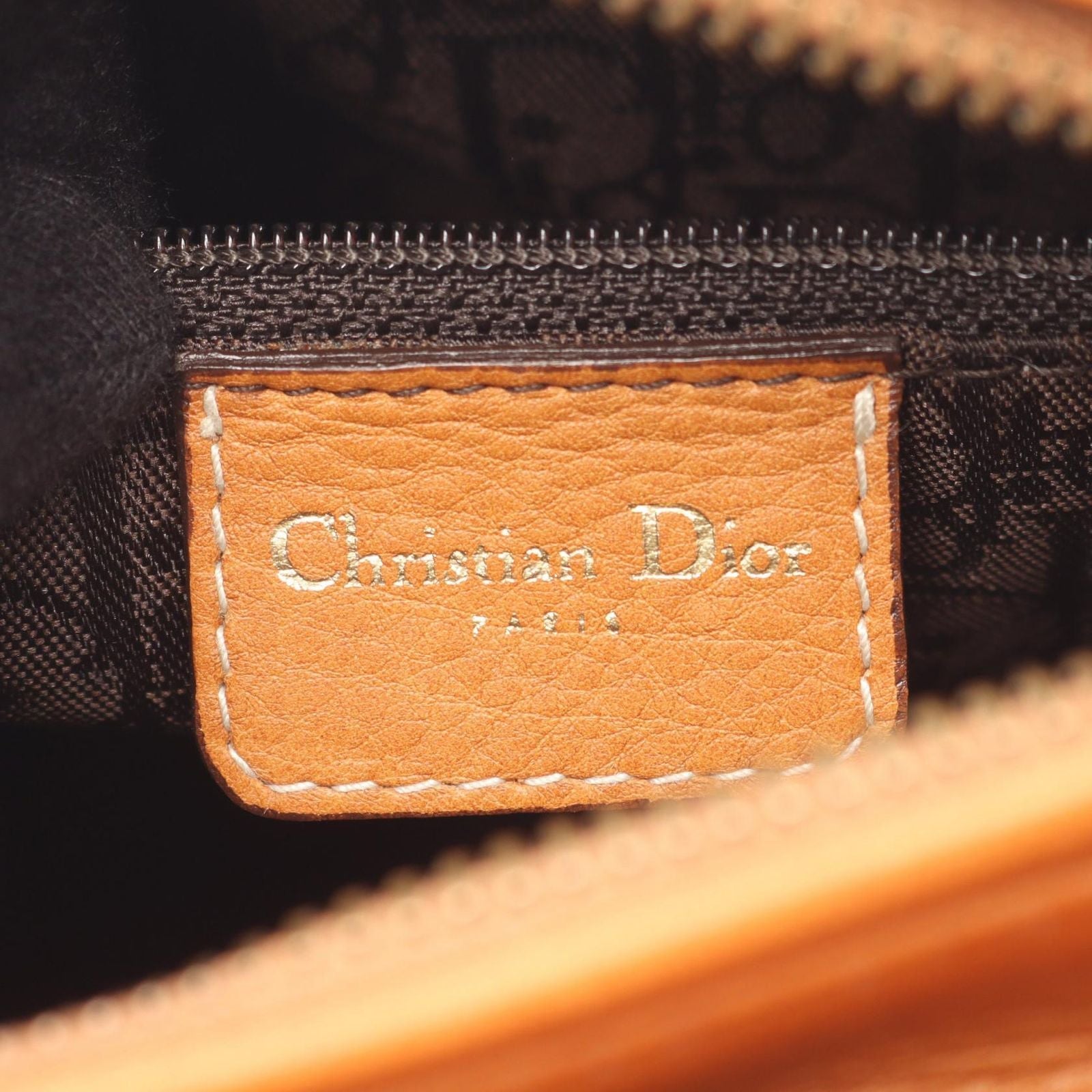 Dior Handbag Lady Dior Cannage 2-Way Camel Leather Lady Dior Tote