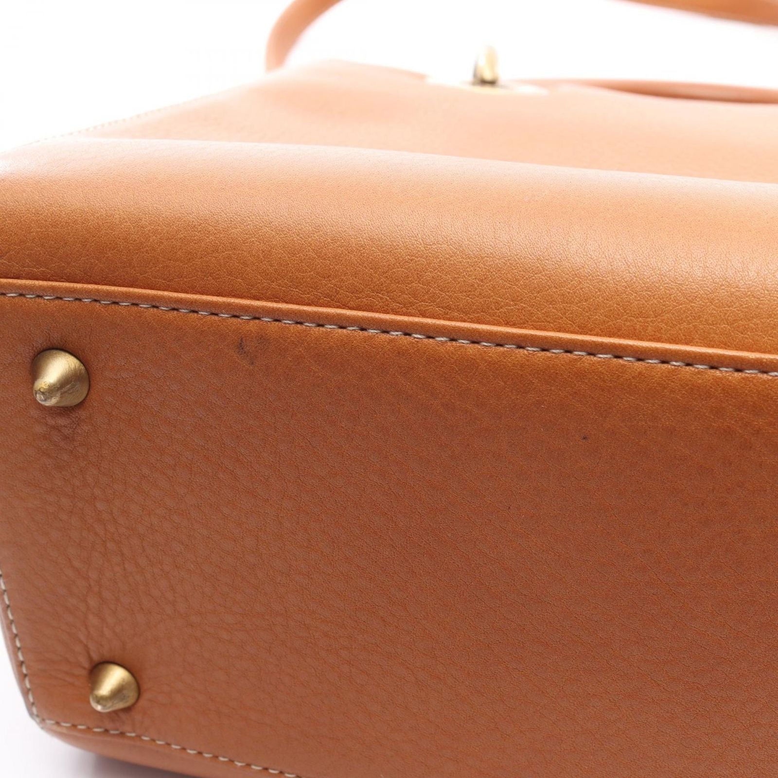 Dior Handbag Lady Dior Cannage 2-Way Camel Leather Lady Dior Tote