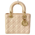 Dior Handbag Lady MY Abcdior Bag Small Light Pink Gold Lambskin