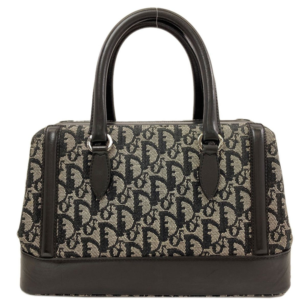 Dior Trotter Pattern Handbag Canvas