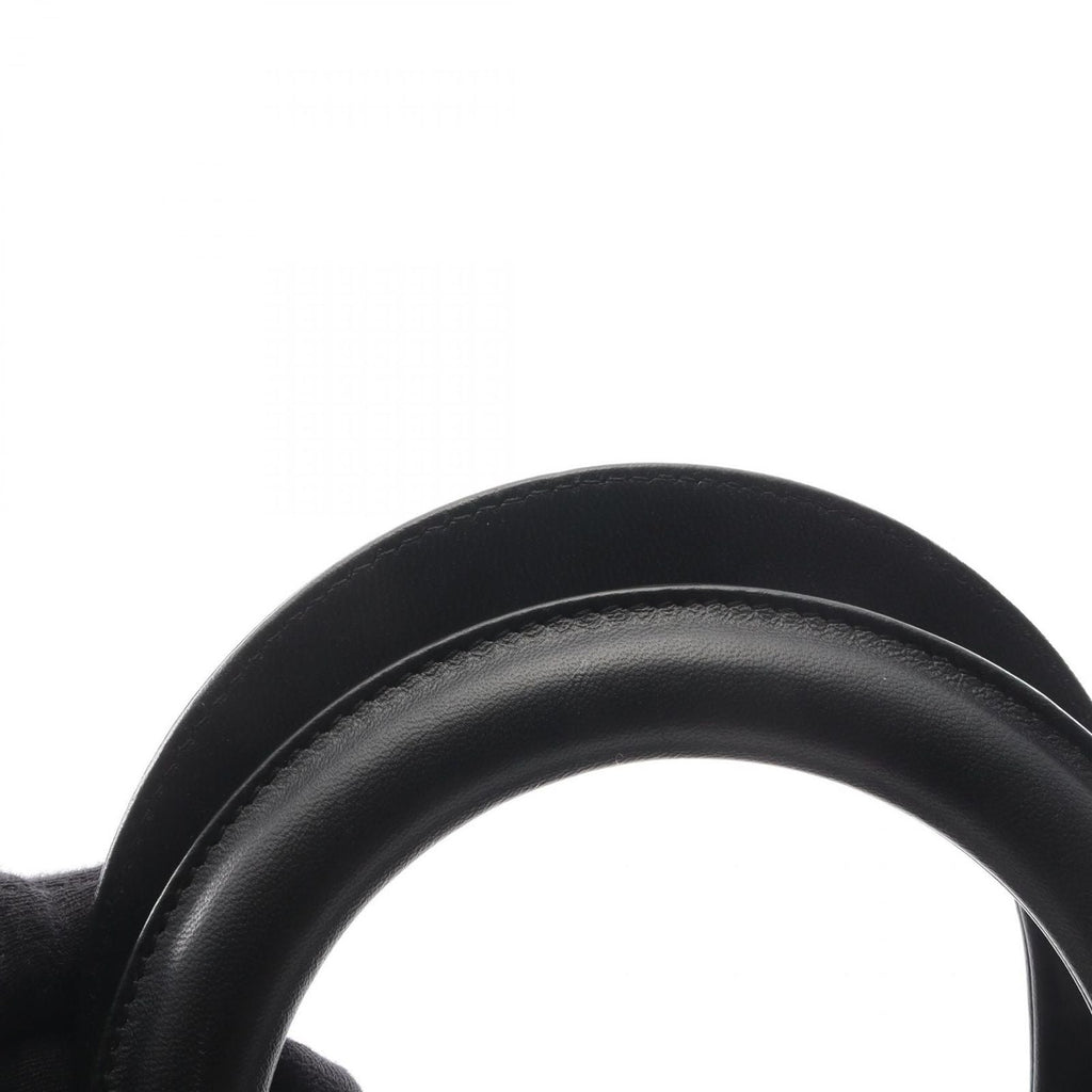 Dior Handbag Lady Dior 2-Way Black Leather Cannage Tote Midi