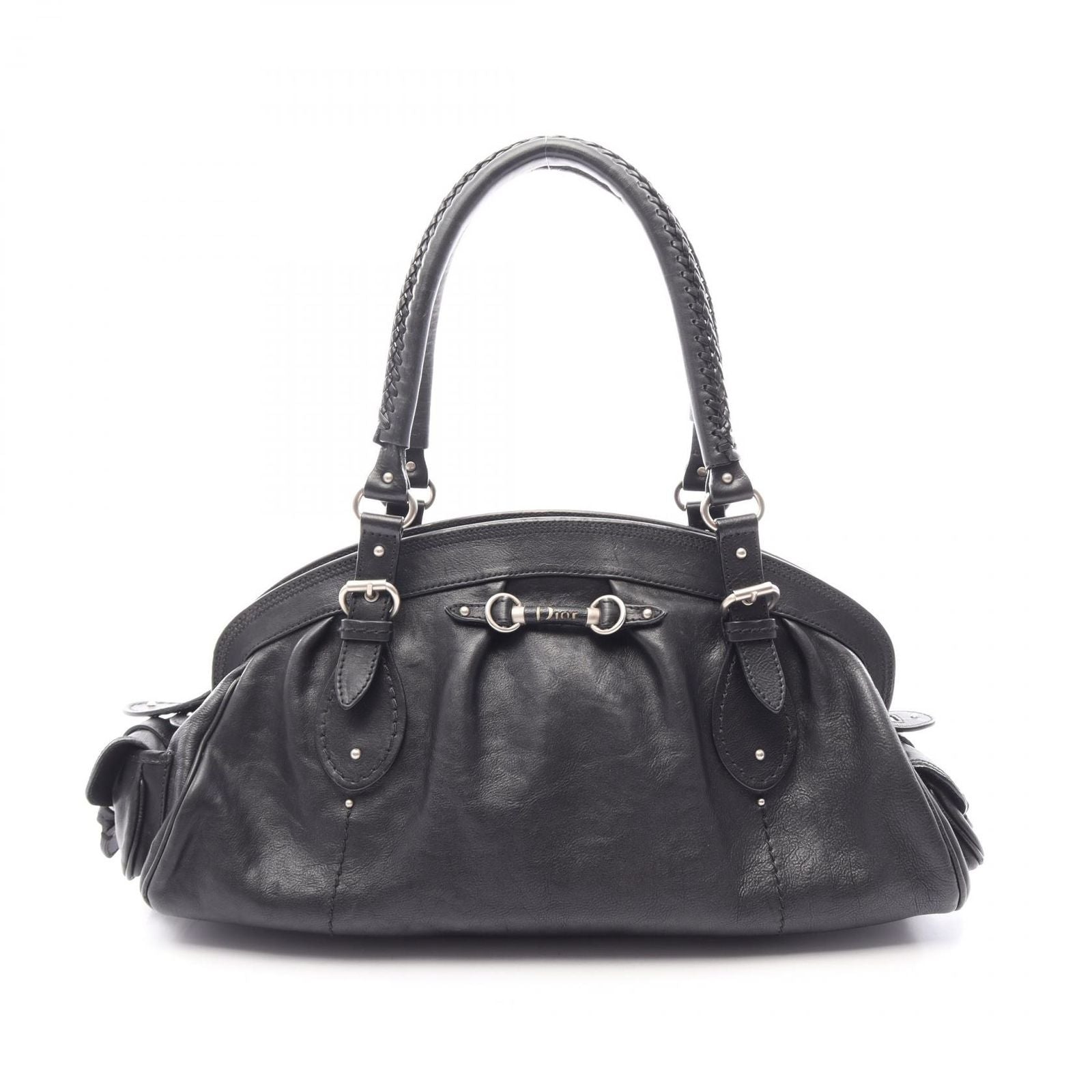 Dior Handbag My Frame Black Leather