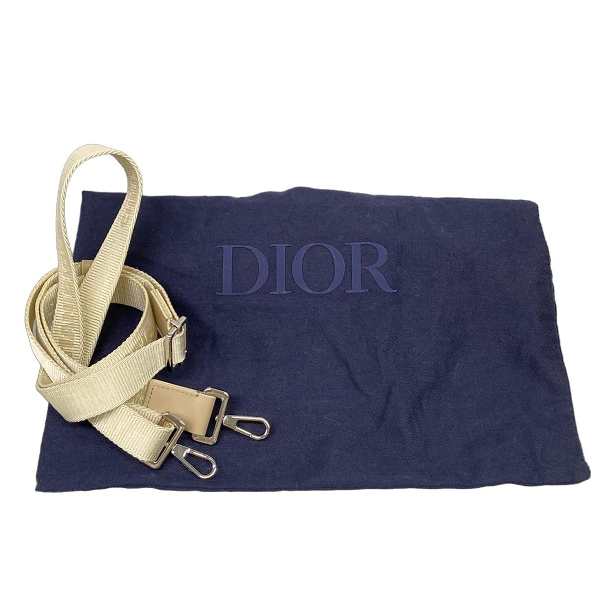 Dior Handbag Sahara Ivory Beige Basket Bag Leather