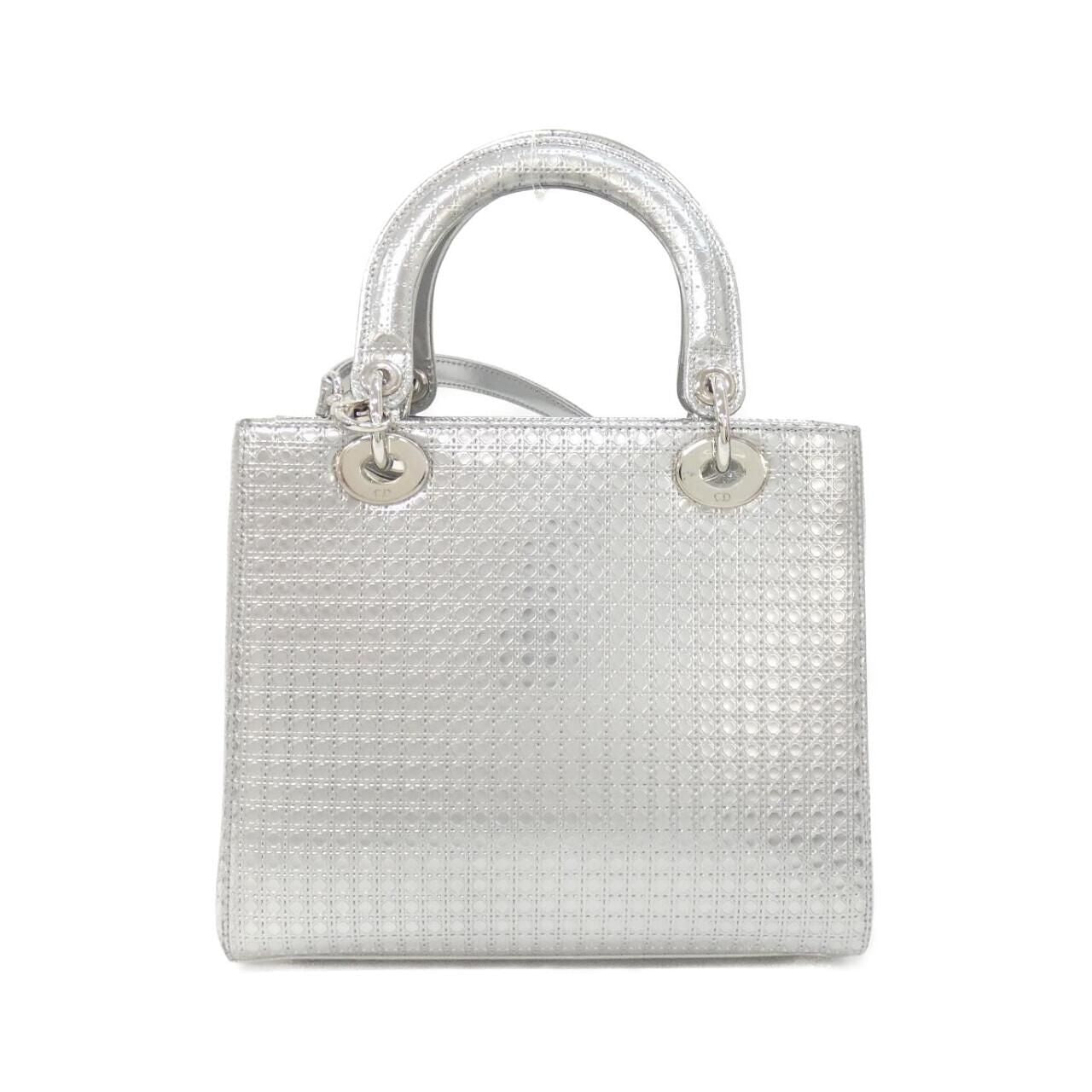 Dior Lady Bag Handbag Silver
