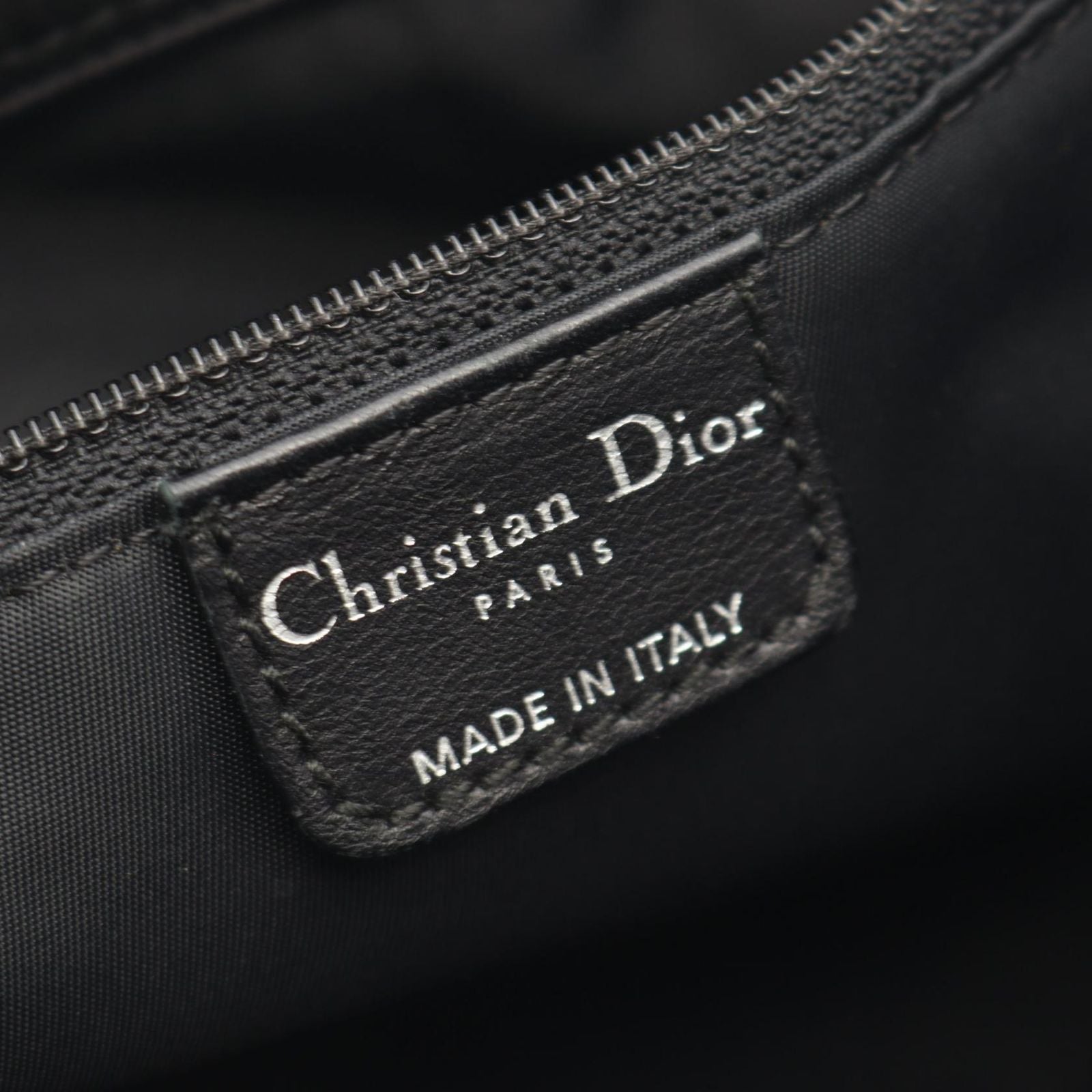 Dior Tote Oblique Trotter Black Leather Handbag