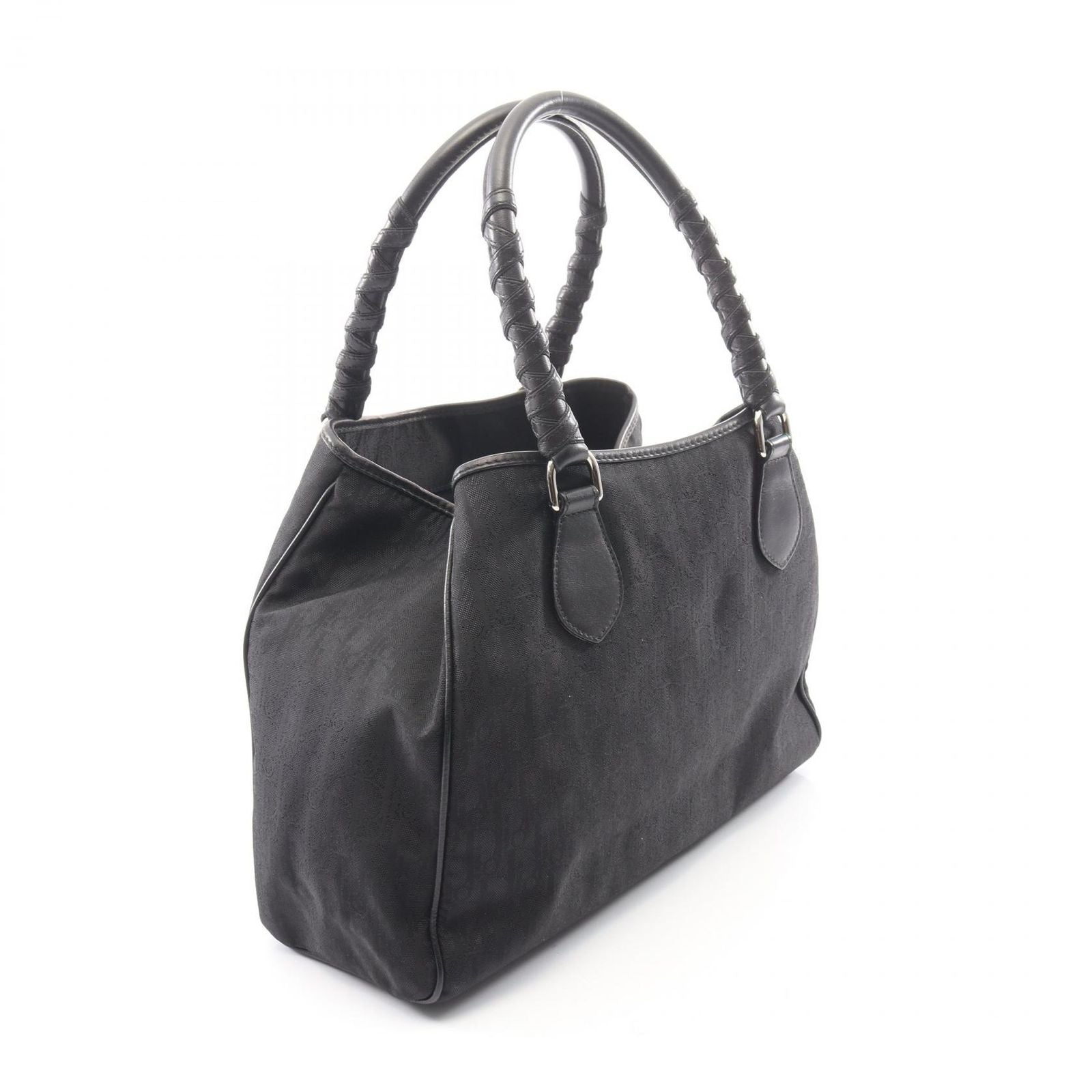 Dior Tote Oblique Trotter Black Leather Handbag