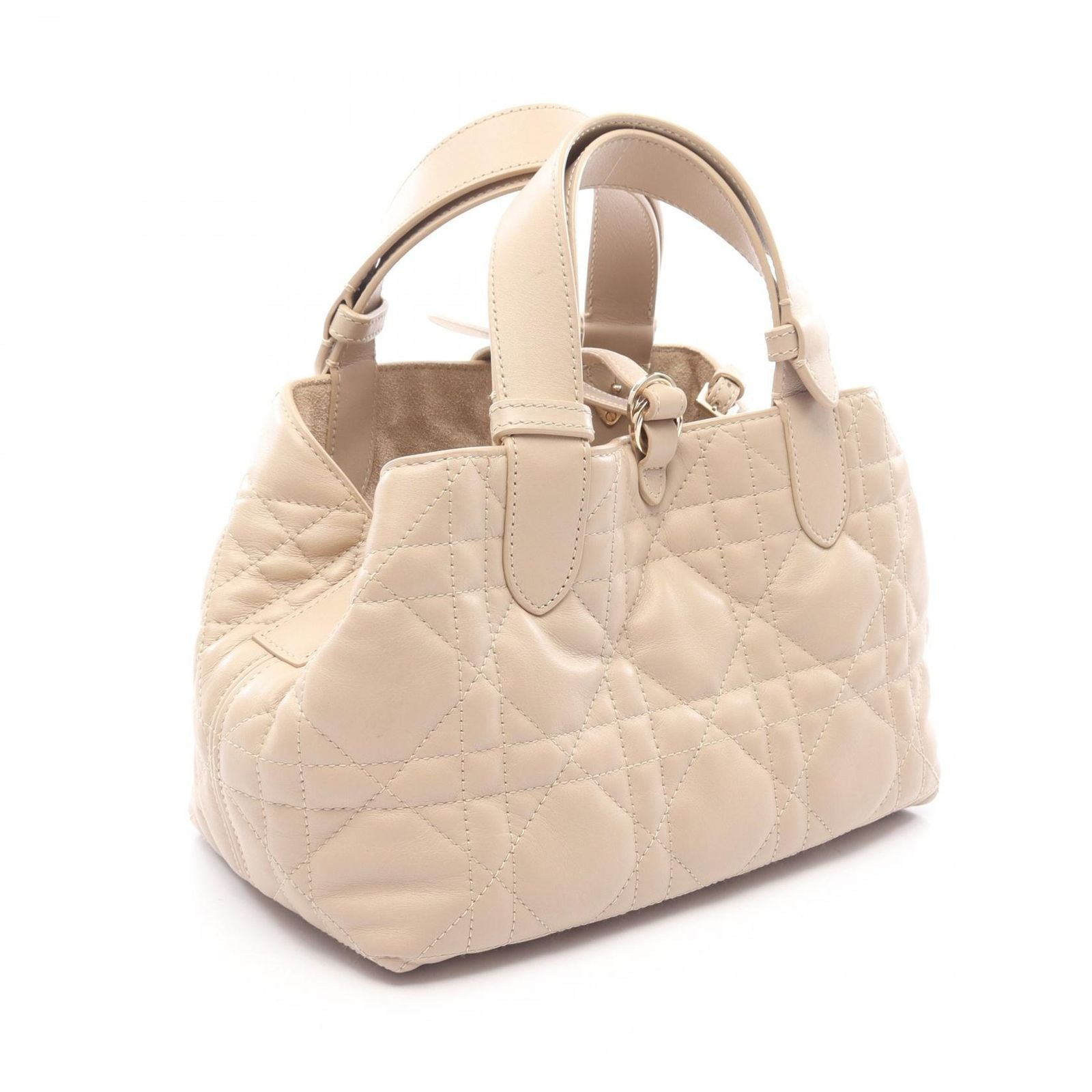 Dior Handbag Toujours Bag Small Beige Leather