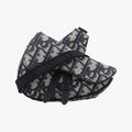 Dior Saddle Navy Gray Jacquard Handbag