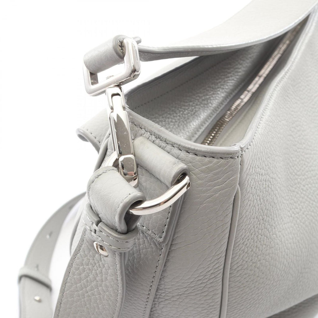 Dior Handbag Saddle Soft Bag 2-Way Gray Leather