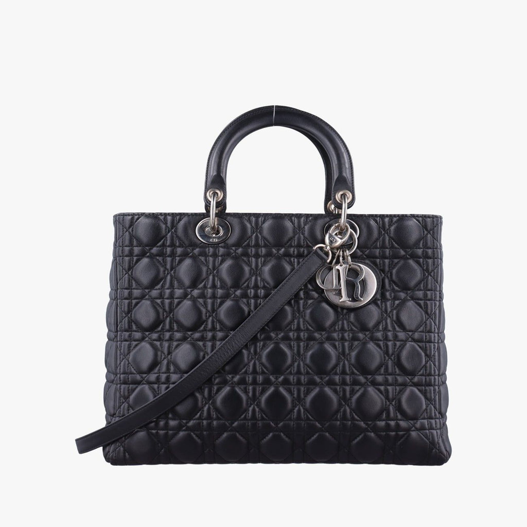 Dior Lady Black Lambskin Handbag
