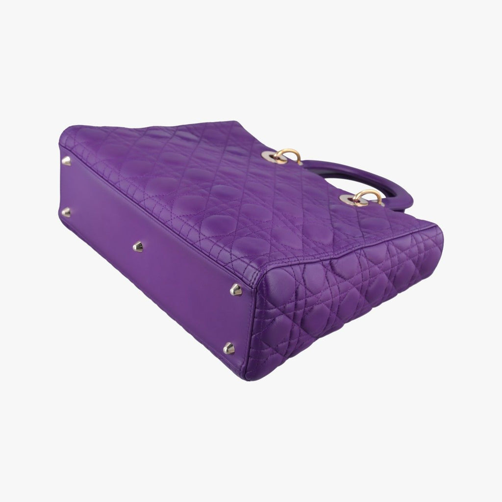 Dior Lady Purple Lambskin Handbag