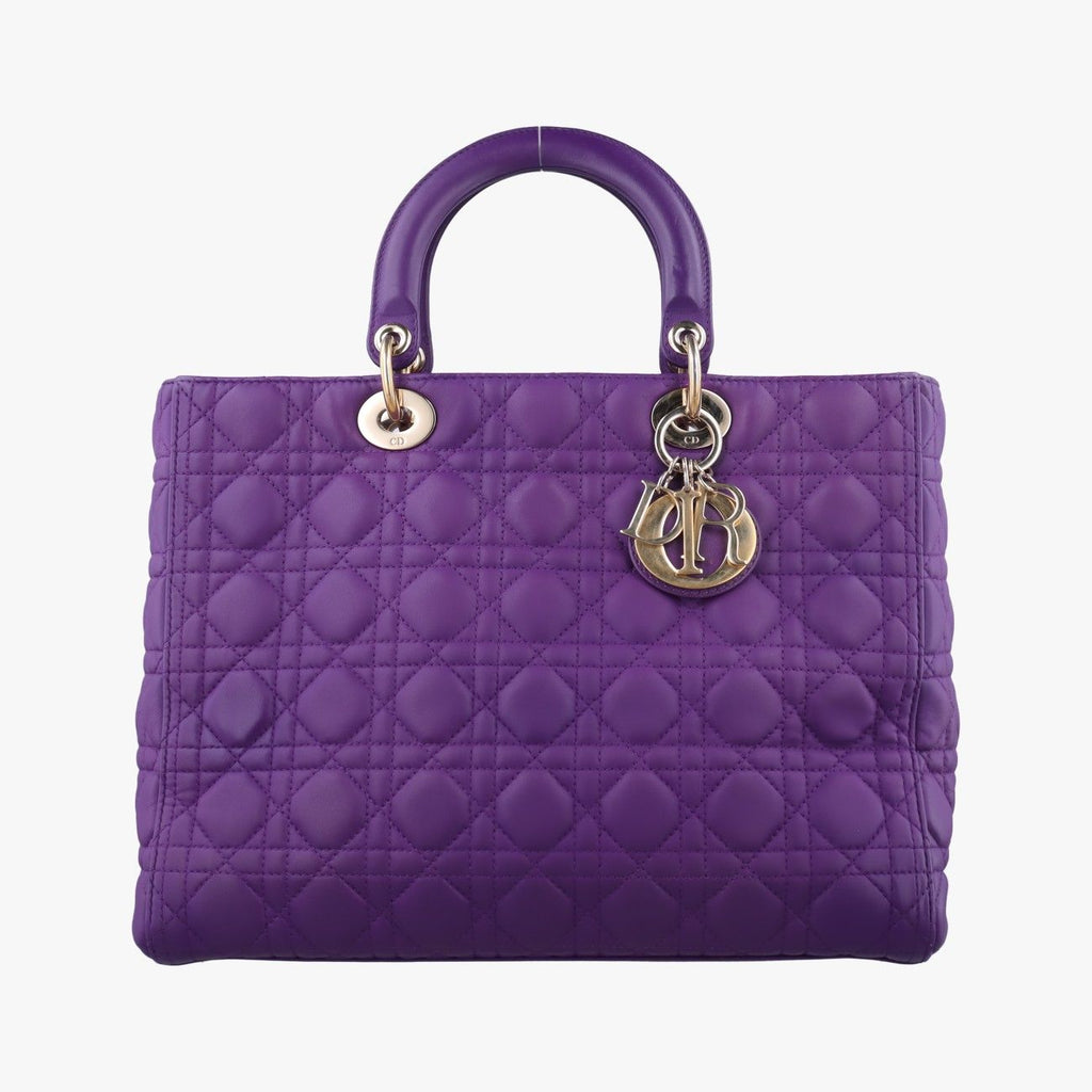 Dior Lady Purple Lambskin Handbag