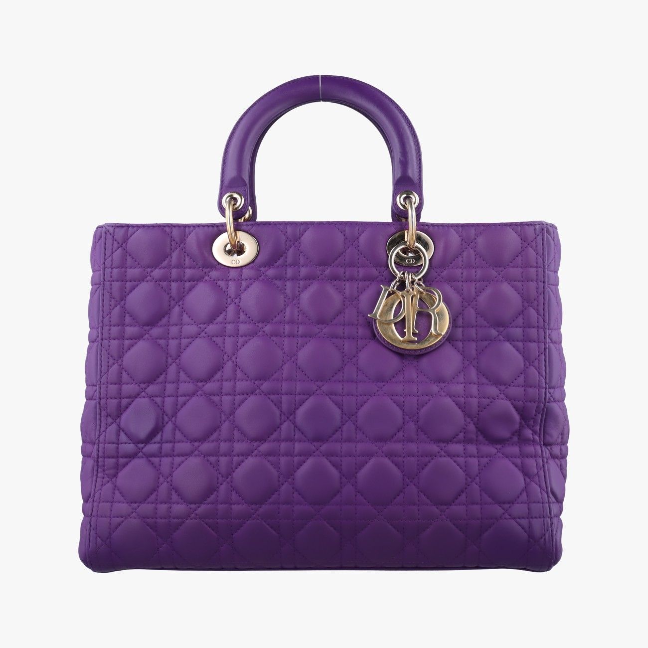 Dior Lady Purple Lambskin Handbag