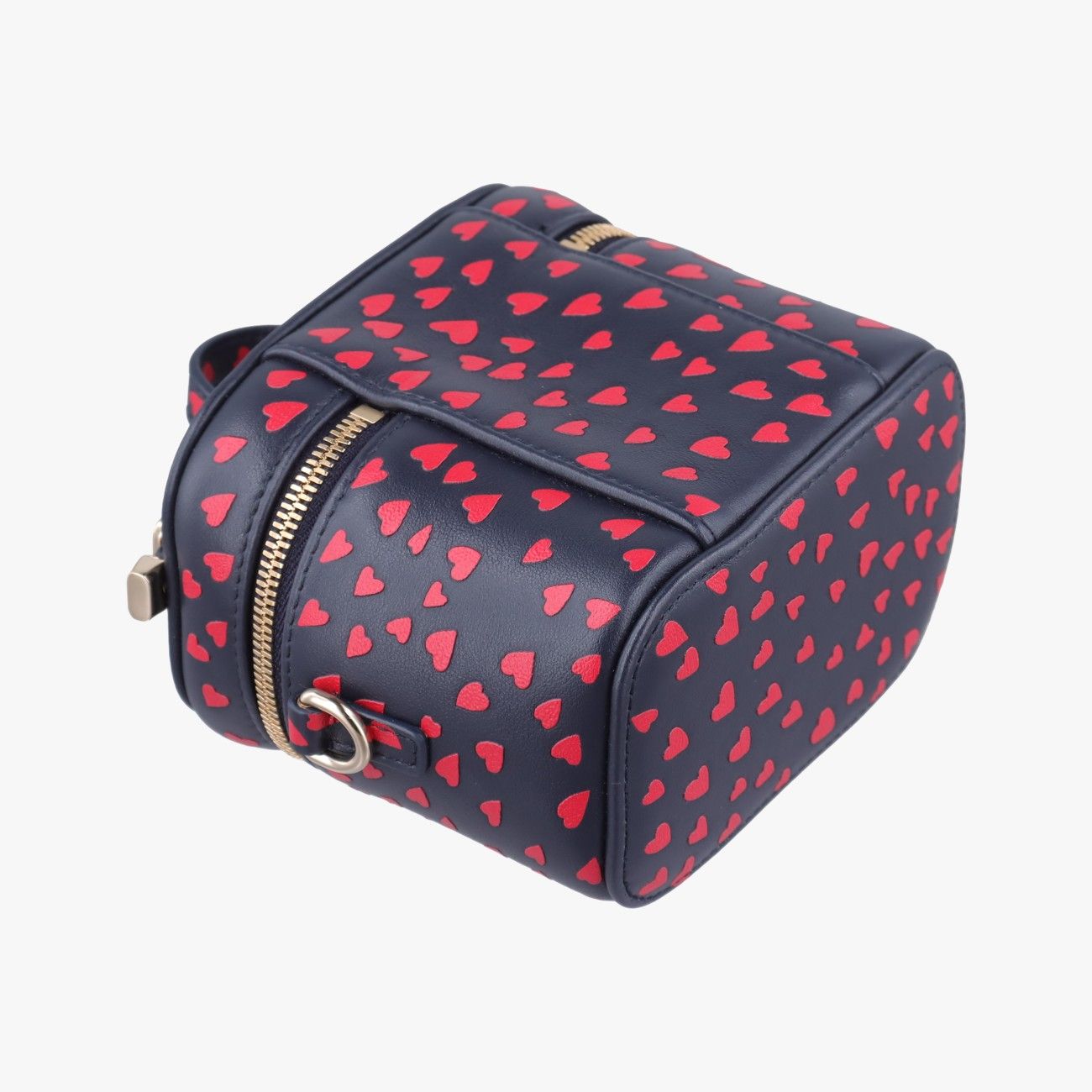 Dior Micro Lady Vanity Case Black Red Leather Handbag