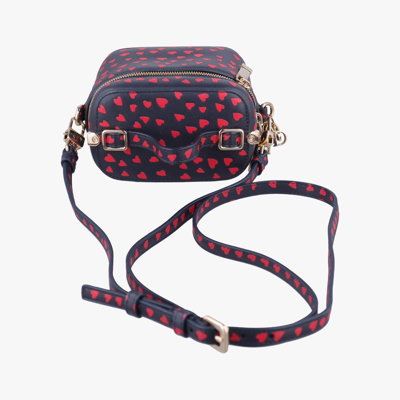 Dior Micro Lady Vanity Case Black Red Leather Handbag