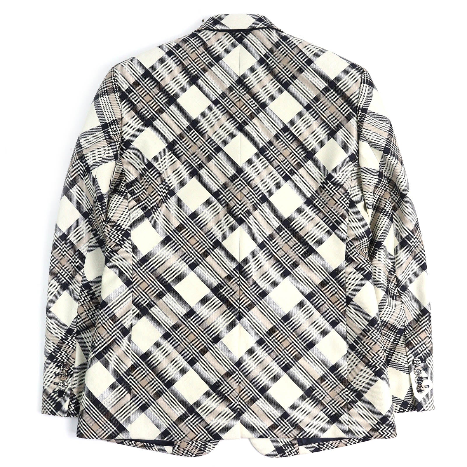 Excellent DIOR tailored jacket Check Pattern Peak Lapel Single mens 50 293C284A5572