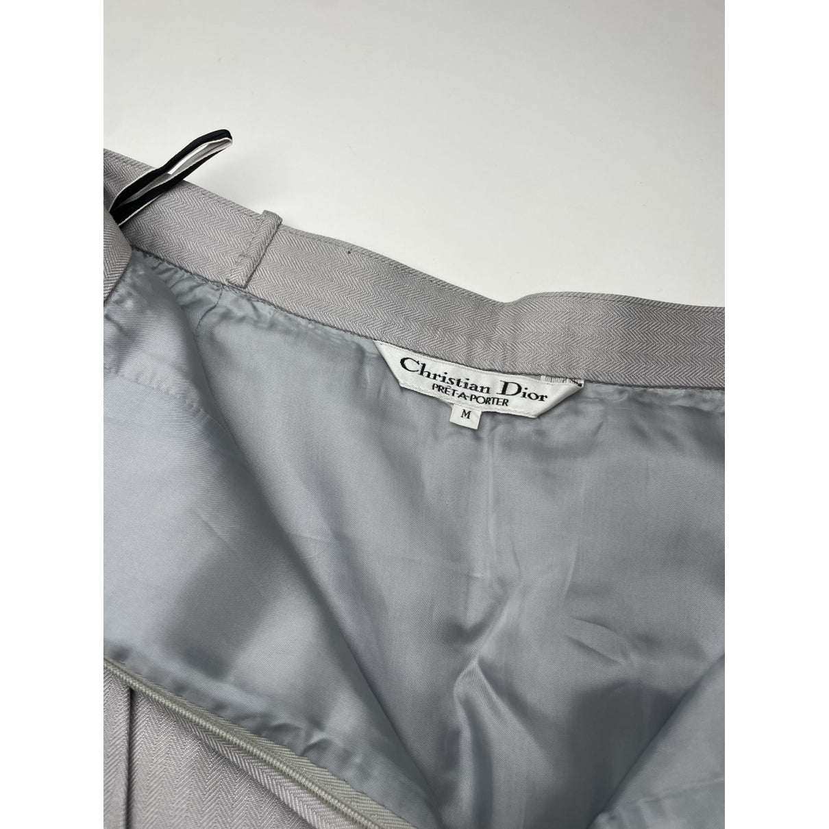 Dior Silver Cotton Skirt