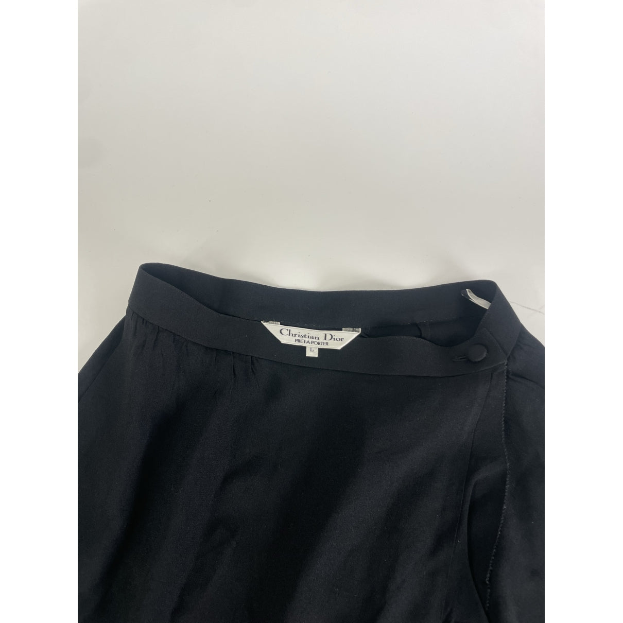 Dior Black Silk Skirt