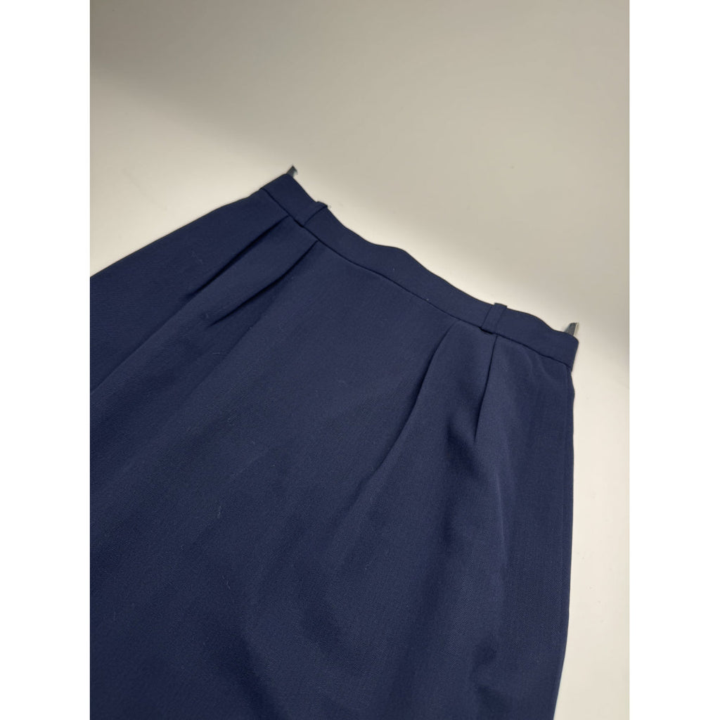 Dior Navy Wool Skirt