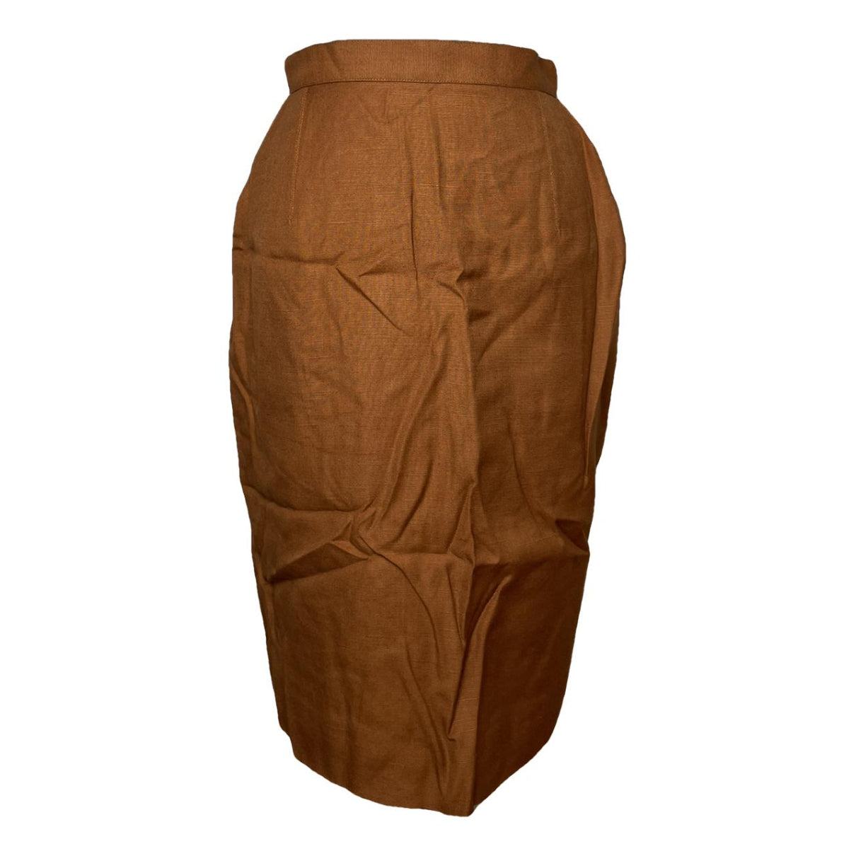 Dior Orange Linen Skirt